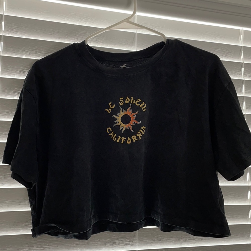 Holister Black Cropped Top